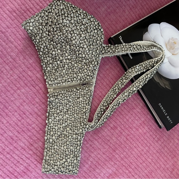 Moschino x H&M Rhinestones Covered Bustier Top - Picture 7 of 13